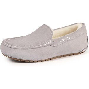 Women's Fluffy Cozy Memory Foam House Soft Sole Gray Slippers Boot Shoes